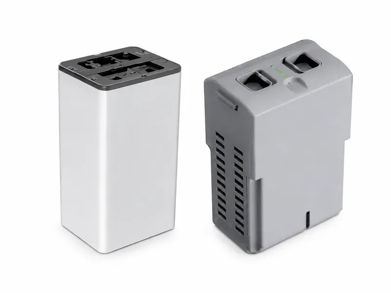 Smart robot battery modules with modular housings and BMS interfaces for controller and charger integration